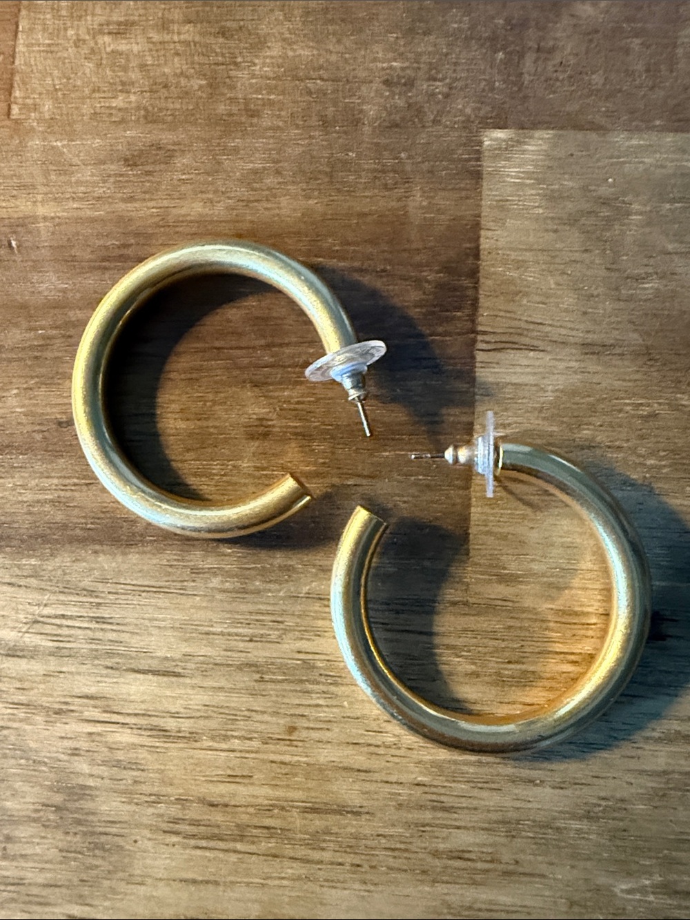 Classic Gold-Tone Hoop Earrings - Lightweight Women's Hoops